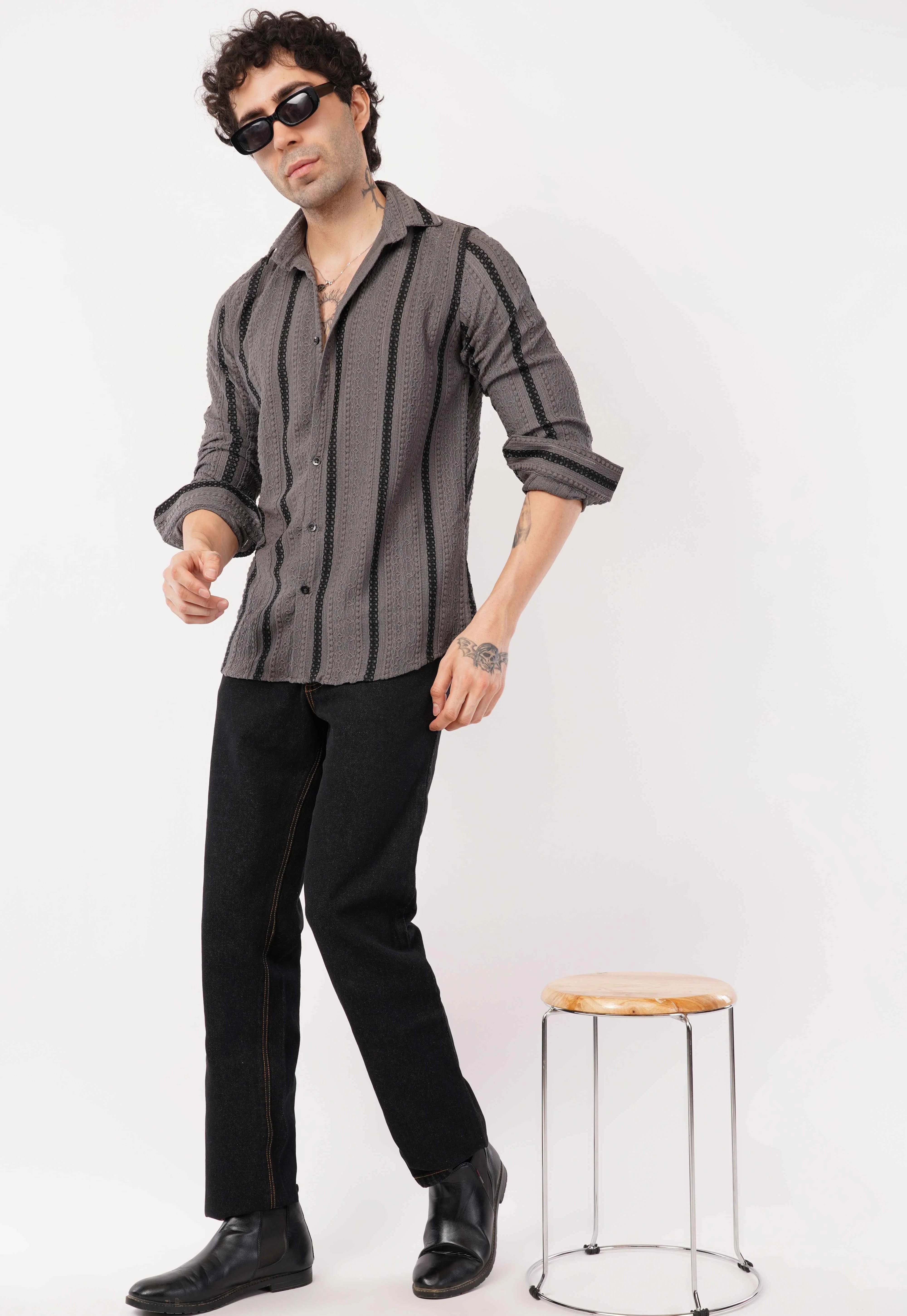 Grey Full Sleeve Shirt